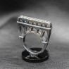 Acquedotto Romano ring with white stones